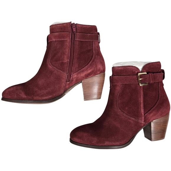 Diba Sleek Burgundy Suede Bootie 8.5 NWT - Picture 4 of 14